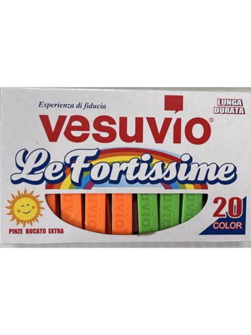 Mollette Bucato Vesuvio 20Pz Le Fortissime | Home Essential