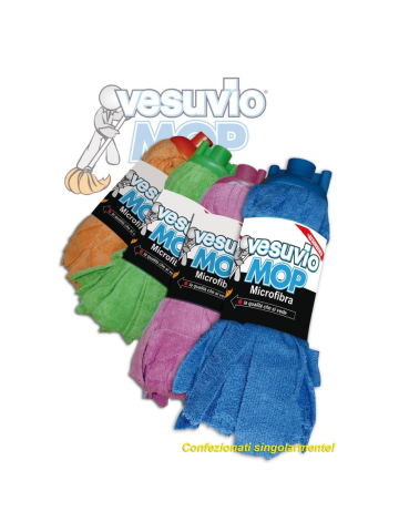 Mop Vesuvio Microfibra Colori Assortiti | Home Essential