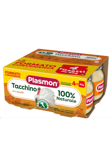 Omogeneizzato Plasmon 4X80Gr Tacchino | Home Essential