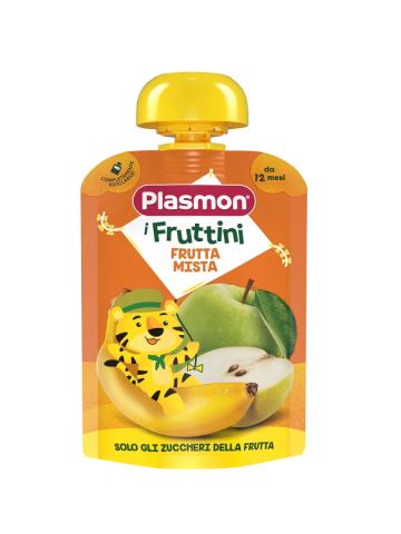 Pouch Plasmon I Fruttini 130G Frutta Mista | Home Essential