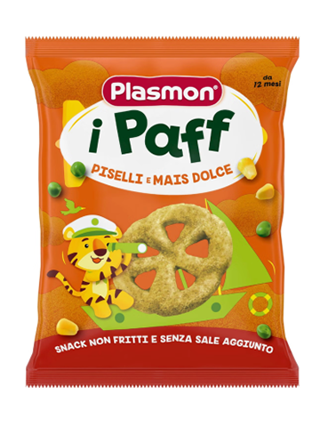 Snack I Paff Plasmon 15G Piselli E Mais | Home Essential