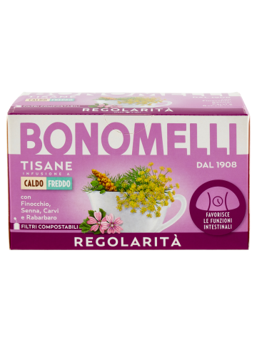Bonomelli Tisane Regolarità 16 Filtri 32 g | Home Essential