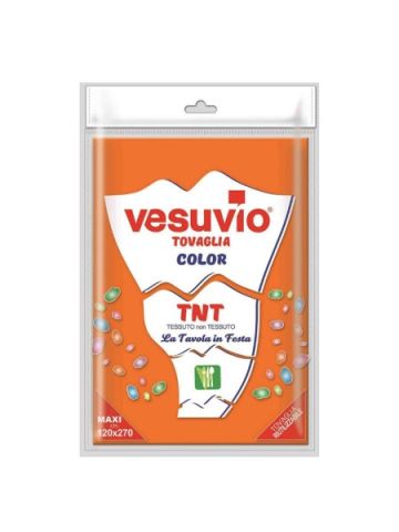 Tovaglia Vesuvio Tnt 120X270Cm Arancio | Home Essential
