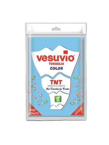 Tovaglia Vesuvio Tnt 120X270Cm Celeste | Home Essential