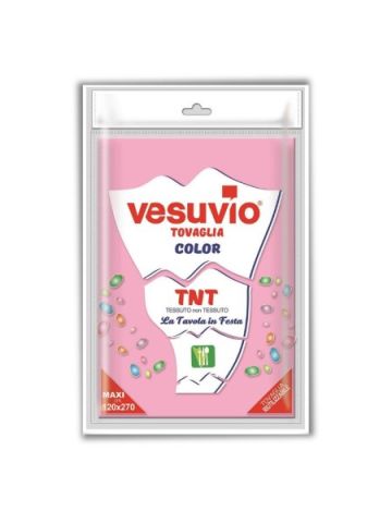Tovaglia Vesuvio Tnt 120X270Cm Rosa | Home Essential