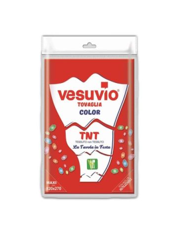 Tovaglia Vesuvio Tnt 120X270Cm Rosso | Home Essential