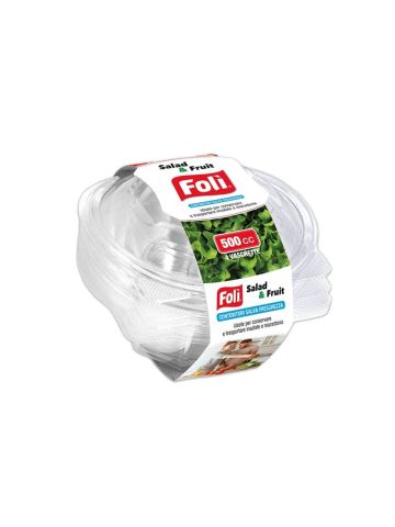 Vaschette Trasparenti FolÌ 500Cc 4Pz Salvafreschezza Salad E Fruit | Home Essential