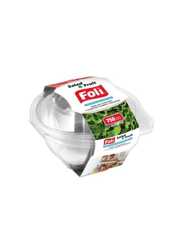 Vaschette Trasparenti FolÌ 750Cc 3Pz Salvafreschezza Salad E Fruit | Home Essential