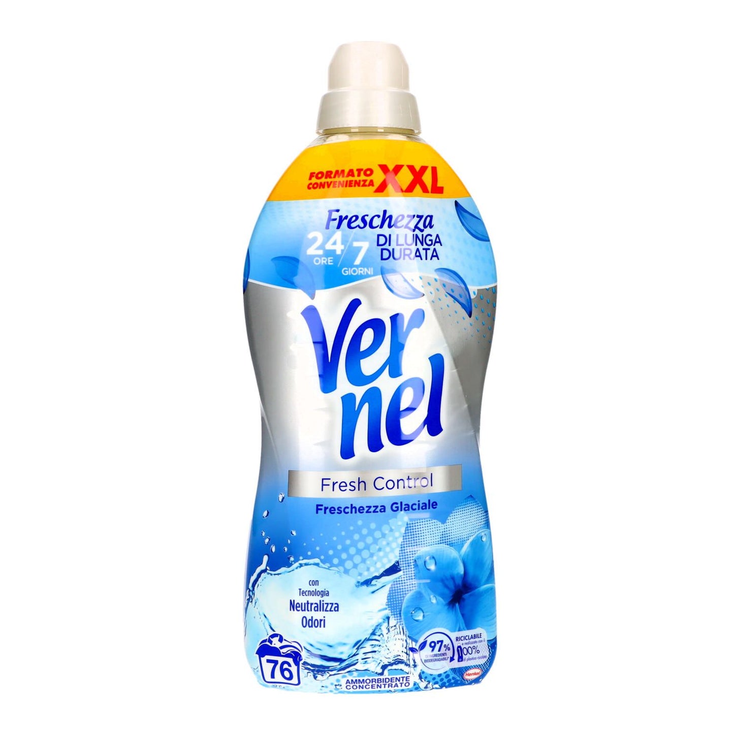 Vernel Ammorbidente Concentrato Freschezza Glaciale 78 Lavaggi 1716 Ml | Home Essential