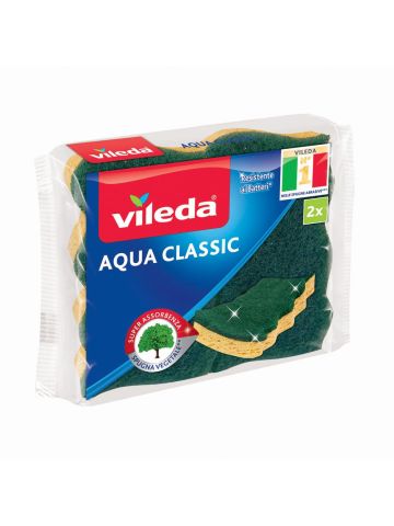 Spugna Abrasiva Vileda 2Pz Aqua Classic | Home Essential