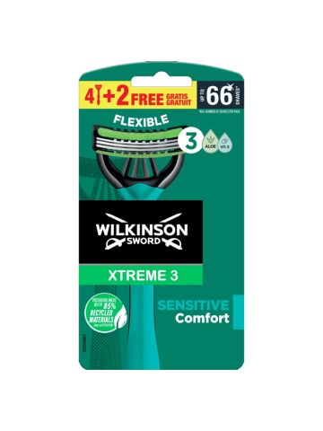 Rasoi Wilkinson Sword X6Pz Extreme 3 Sensitive Comfort | Home Essential