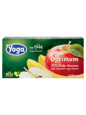 Succhi Yoga Brik 200Ml 3Pz Mela E Banana | Home Essential